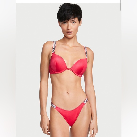 NWT VICTORIA'S SECRET SWIM
Shine Strap Bombshell Add-2-Cups Push-Up Bikini Top - Picture 2 of 4